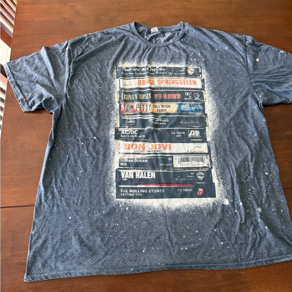 Gildan Blue Graphic Music T-Shirt
